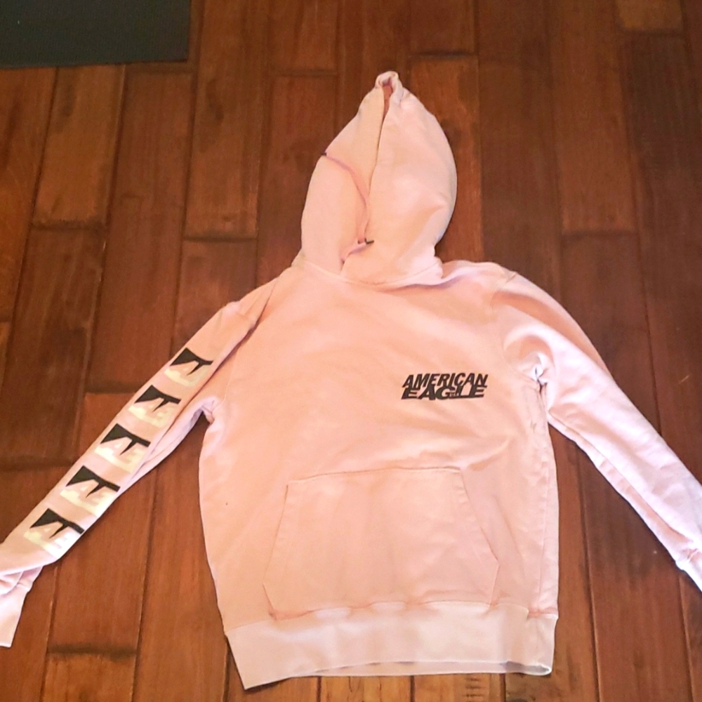 American Eagle Pink Hoodie Size Small